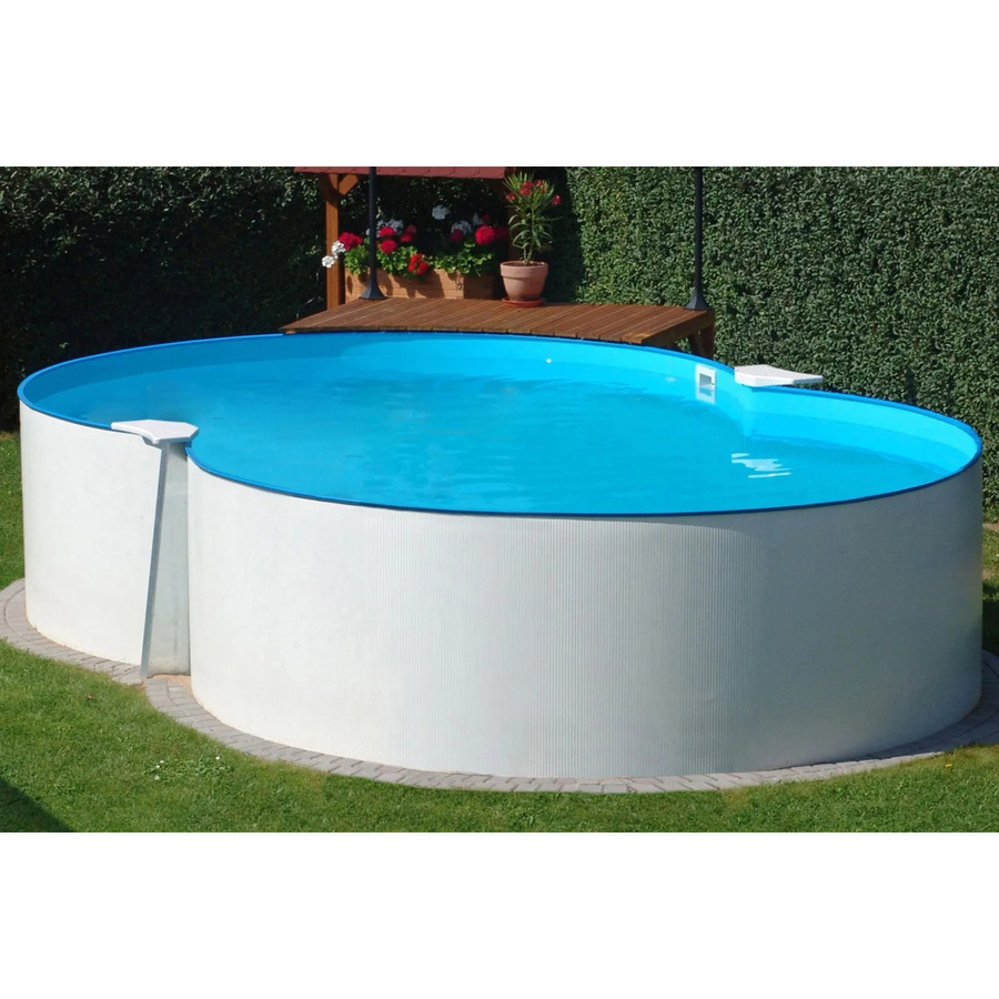 Summer Fun Stahlwand Pool-Set MALTA Aufstellbecken in Achtform, Farbe: Blau, B/T/H: 540 x 350 x 120 cm - Bild 2