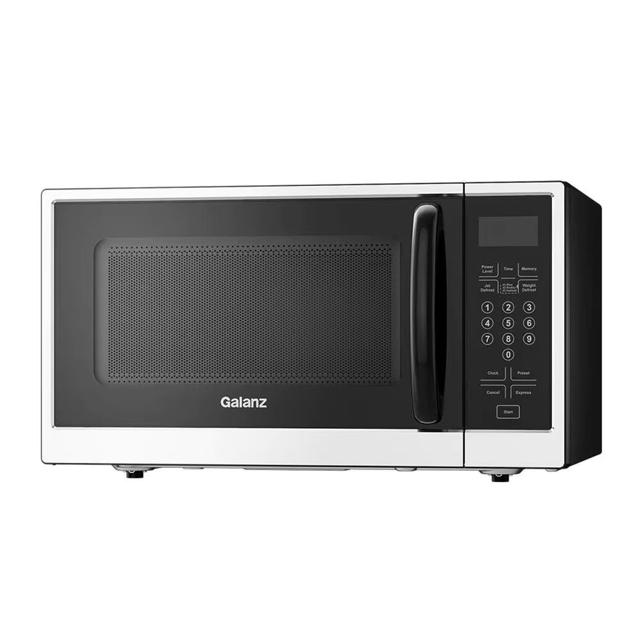 Galanz Mikrowelle mit 30 l Volumen, 900 W Leistung, Digitalsteuerung und 11 Leistungsstufen, Schwarz und Silber - Bild 2