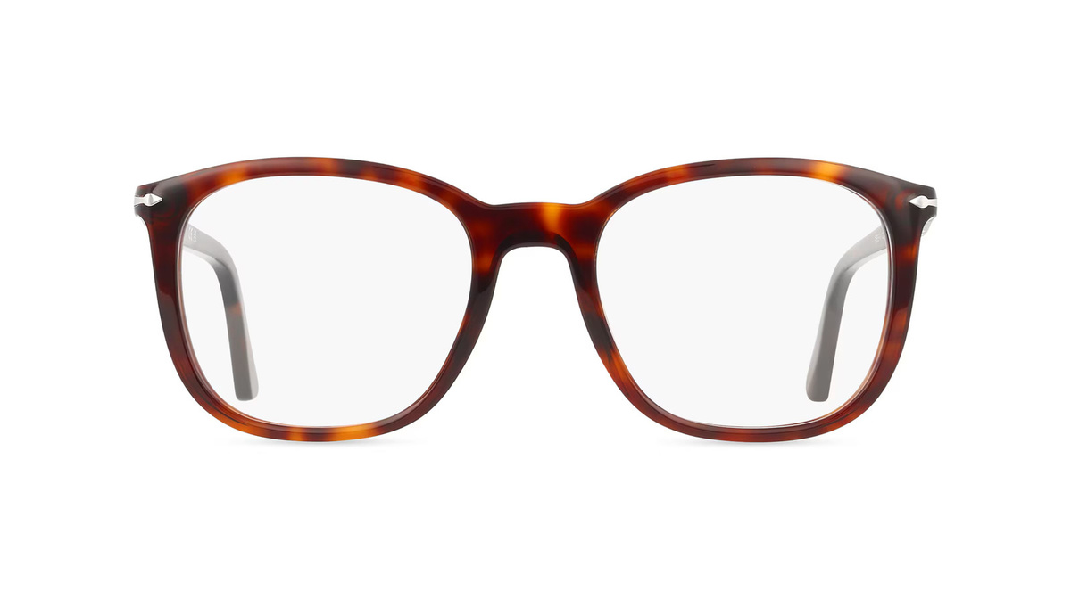 Persol PO3355V Korrektionsbrille, Vollrand, Quadratisch, Acetat, Unisex, Havanna - Bild 1