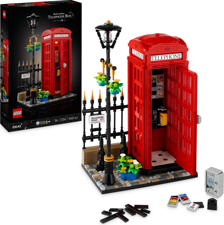LEGO Ideas Rote Londoner Telefonzelle, Konstruktions-Spielset - Bild 1