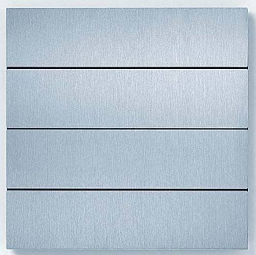 Siedle Hinweisschild aus Edelstahl in Silber, B x H: 154 x 154 mm, Dicke: 1 mm - Bild 1