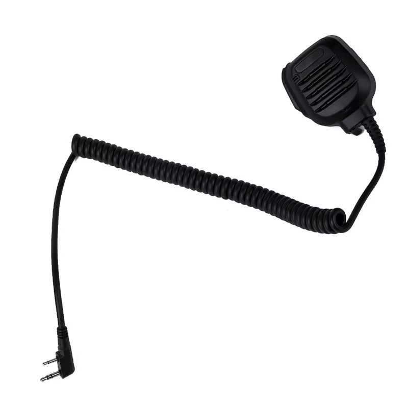 YINTALK KMC-45 Handheld Lautsprecher Mikrofon mit 2Pin K-Typ Anschluss für Kenwood NX-220 TK240 TK272 TK2000 Zwei-Wege-Funkgeräte, Schwarz - Bild 2