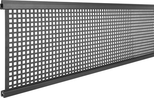 Mr. GARDENER Design Inlay Turino für WPC-Steckzaunsystem, Farbe: Schwarz, B/H/T: 179 x 30,1 x 2 cm - Bild 1