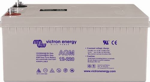 Victron Energy Deep Cycle Bleiakku BAT412101084 12V 110Ah Blei-Vlies AGM, Farbe: grau, B/H/T: 33,0 x 22,0 x 17,1 cm - Bild 1
