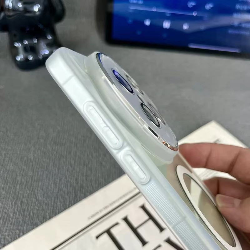 Transparente magnetische TPU-Handyhülle für Vivo X300 Ultra X300 Pro X200 Pro Mini in Lila - Bild 2
