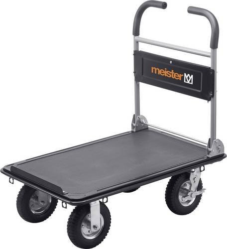 Meister Plattformwagen klappbar aus Stahl in Schwarz mit einer Traglast von max. 300kg - Bild 1