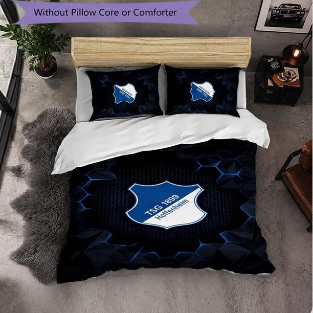 TSG Hoffenheim FC Bettwäsche-Set 3-teilig aus Mikrofaser, Blau, B/H: 140 x 210 cm - Bild 1