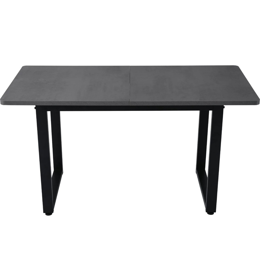 okwish Esstisch im Industriestil rechteckig, Grau, B/T: 140 x 70 cm - Bild 2