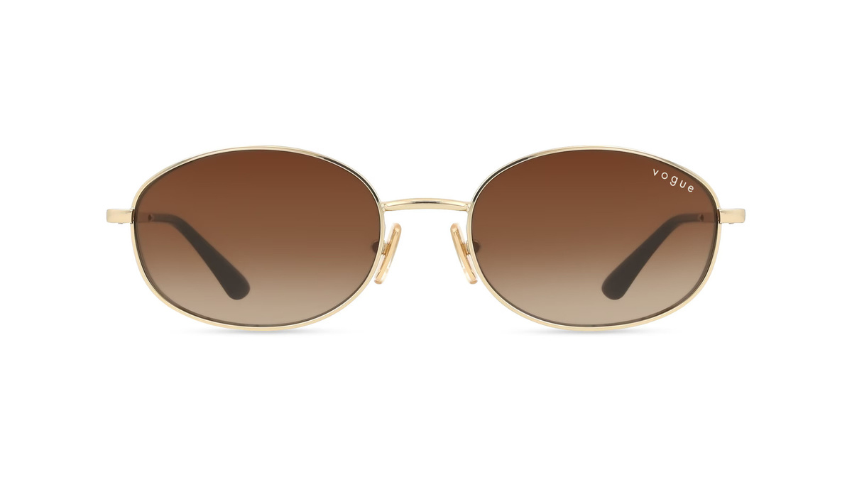 Vogue VO4323S Sonnenbrille, Vollrand, Oval, Metall, gold, Damen - Bild 1
