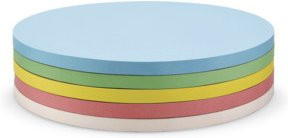 Magnetoplan Kommunikationskarten selbstklebend, 250 Stück, Kreise 190 mm, 5-farbig sortiert - Bild 1
