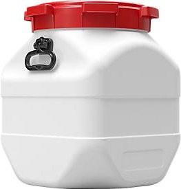 CurTec Kunststofffass quadratisch mit Schraubdeckel aus HDPE, 50 l - Bild 1