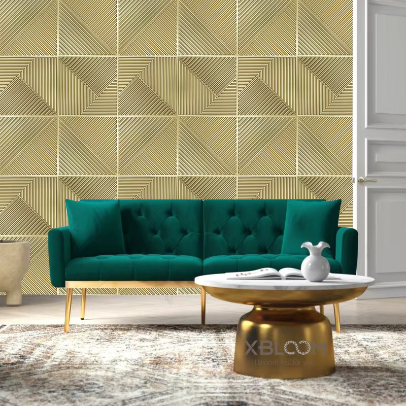 12 Stück XBLOOM 3D-Wandaufkleber in Holzoptik Weiß, wasserdichte Wandpaneele für Wohnzimmer, Badezimmer und Küche, B/H: 30 x 30 cm - Bild 3