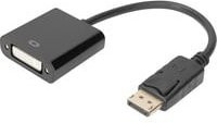 Digitus DisplayPort zu DVI Adapter Konverter Schwarz - Bild 1