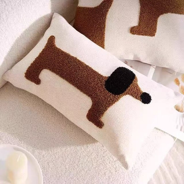 JMG Clothing Kissenbezug mit süßem Cartoon-Welken-Design für Kinderzimmer und Sofa, Weiß, B/H: 45 x 45 cm - Bild 1