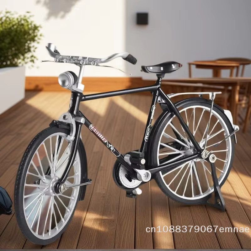 ZYAS Fahrradmodell, Retro-Bausatz, Metall, Schwarz - Bild 2