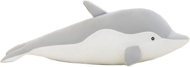 BC Pet Supplies Delphin Plüsch Spielzeug, Grau, 70cm - Bild 1