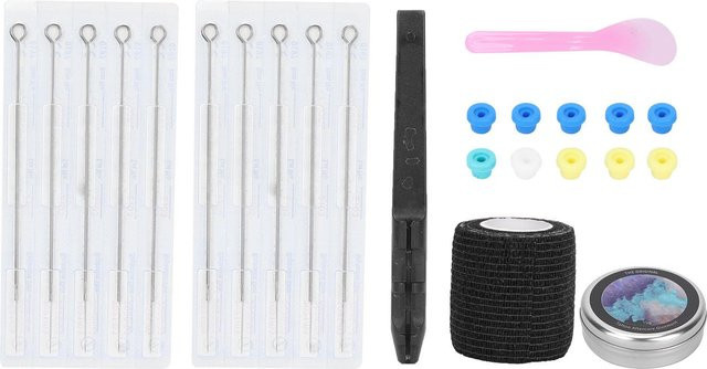 DIYelecs Tattoo-Kit, Tattoo-Stift-Set, Schwarz, 3RL - Bild 1