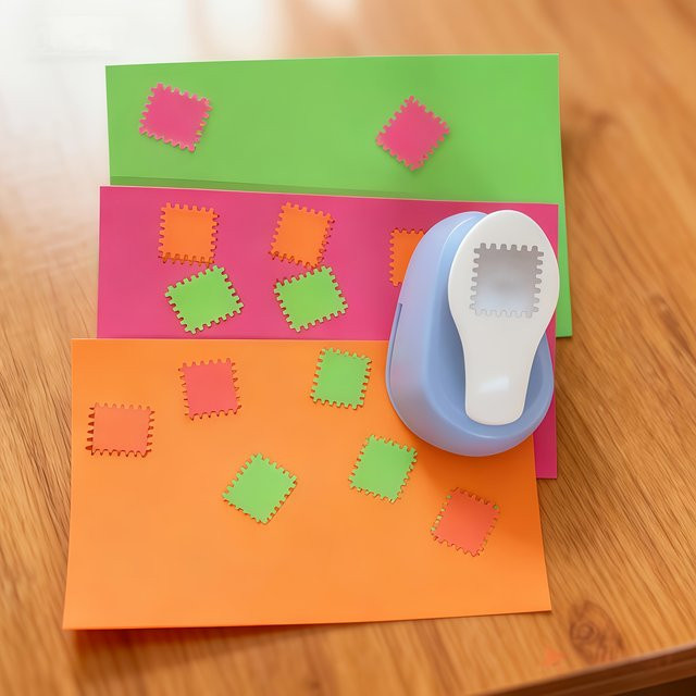 Manuelle DIY-Handpresse als Papierpräger mit verstellbarer Platte und Stanzwerkzeug in Blau - Bild 1