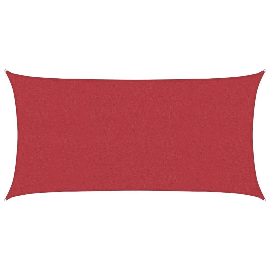 Furnicato Sonnensegel aus HDPE in Rot, Rechteckig, B x T: 2 x 3 m - Bild 2