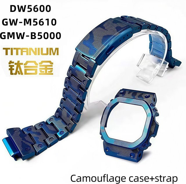 Casio Camouflage-Mod-Kit, Titanlegierung, Uhrenarmband-Lünette, Unisex - Bild 1