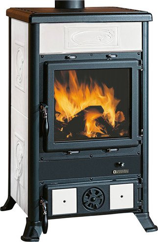 La Nordica-Extraflame Rosella R1 Kaminofen in Weiß mit Keramik und 8,8 kW Leistung - Bild 2