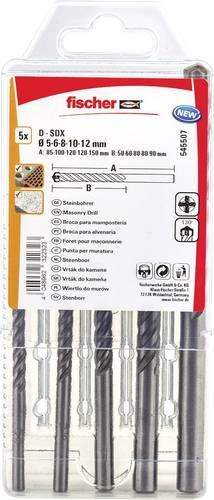 Fischer Steinbohrer-Set D-SDX mit Carbide-Spitze, 5-teilig, Silber - Bild 2