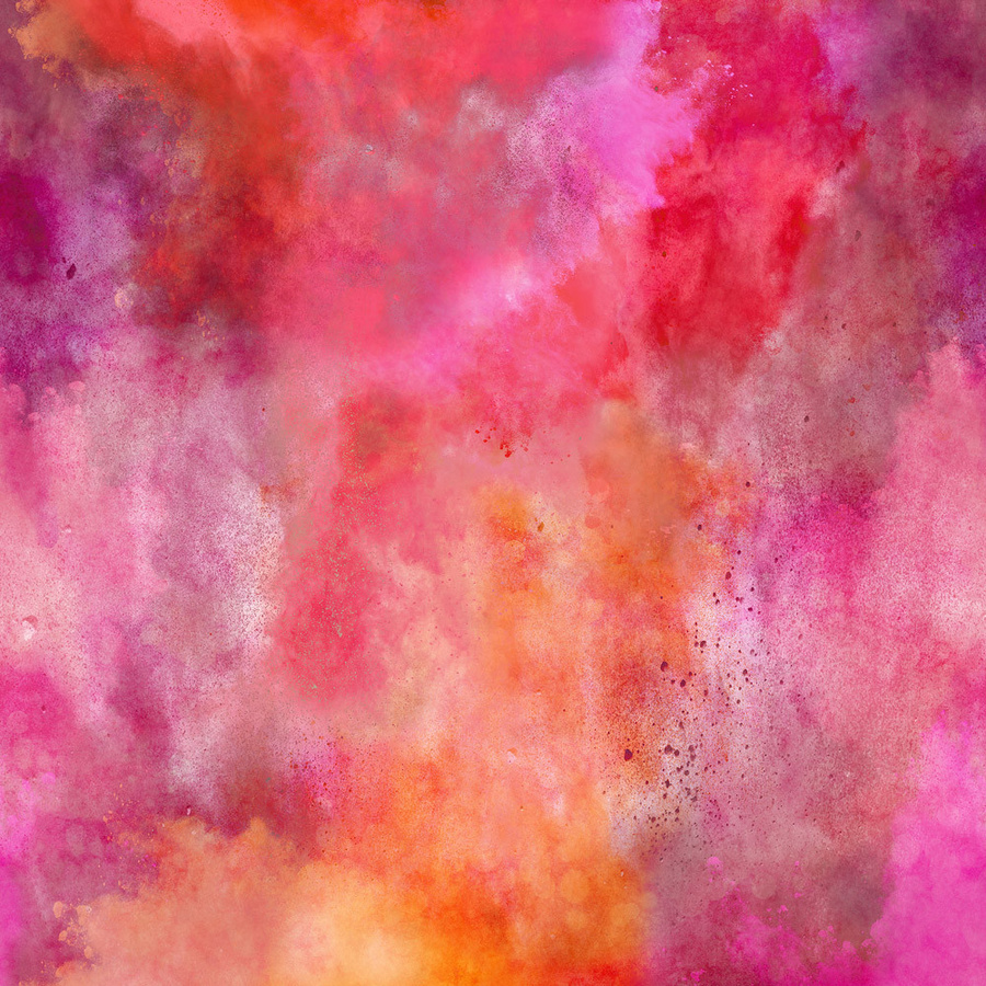 Rebel Walls Mural Colour Clouds Chili abstrakte Wandgestaltung in Rot und Multicolour - Bild 1