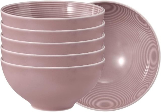 Seltmann Weiden Müslischalen Beat Color Glaze Pink, 6er Set, Durchmesser: 15,7 cm - Bild 1