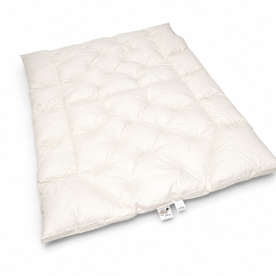 Betten Hofmann Premium Winter Hochsteg Daunendecke aus 100% Daunen, Farbe: Weiß, B/T: 155 x 200 cm, Höhe: 6 cm - Bild 1
