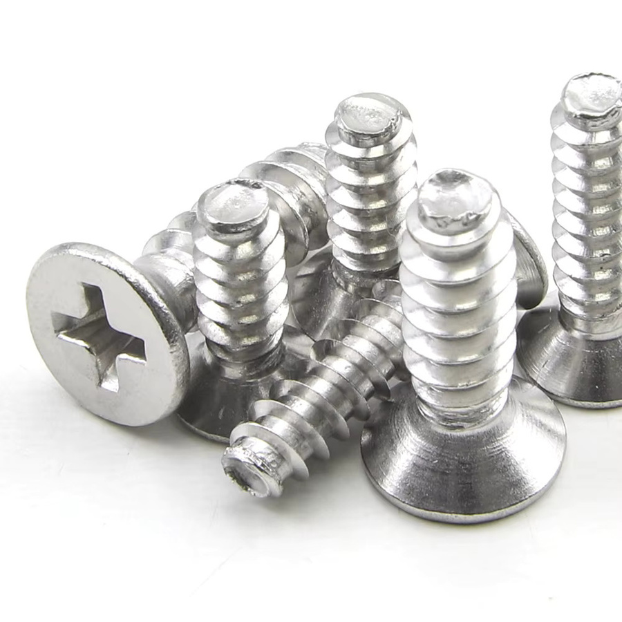 NINDEJIN Kreuzschlitz-Flachkopf-Blechschrauben aus Kohlenstoffstahl in Silber, M1.4 M1.7 M2 M2.6 M3 M4 für Kunststoffplatten und Metallbleche - Bild 2