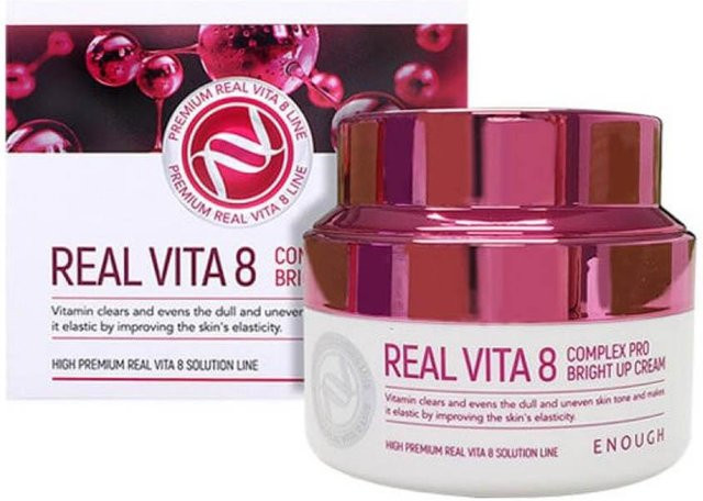 Enough Real Vita 8 Complex Pro Bright Up Creme, 50 ml, Vitamin C, Niacinamid - Bild 1