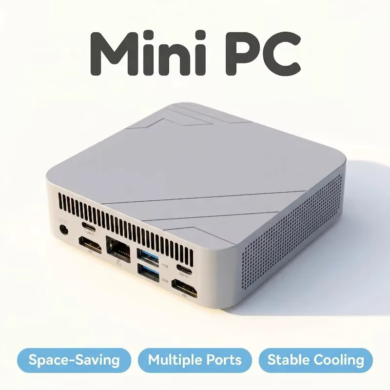 Tragbarer Mini-Computer Intel Core N150 mit SSD in Silber für Gaming, Büro und Studium - Bild 2