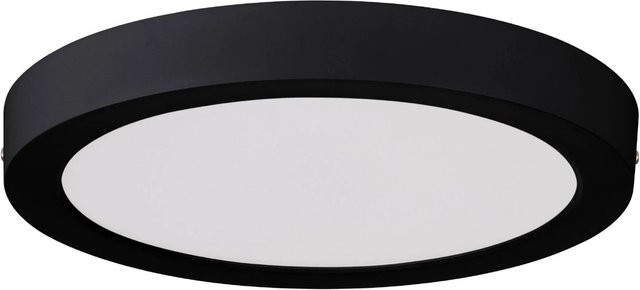 Eglo LED-Deckenleuchte Idun-E in Schwarz mit warmweißem Licht, Höhe: 3 cm, Durchmesser: 28 cm - Bild 1