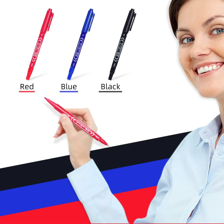TRUE STAR Tattoo Marker Stift in Rot mit 0,5mm Spitze für Permanent Make-up und Piercing - Bild 4