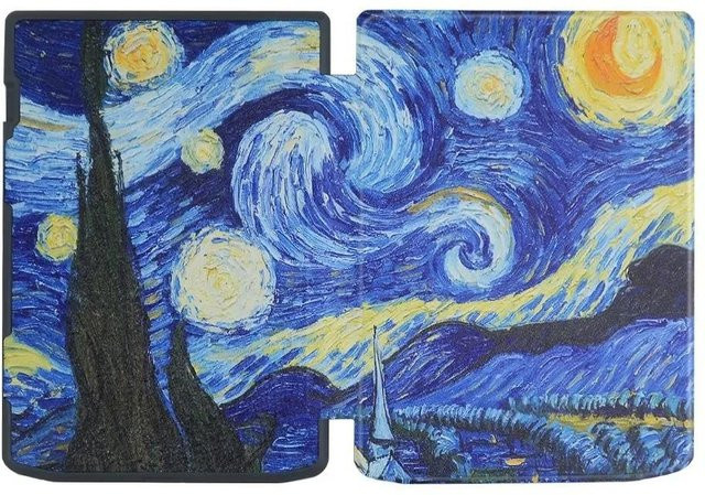 Stoßfeste Smart Cover Hülle für PocketBook 743 InkPad 4 mit faltbarem Ständer und Auto Aufwach-Schlafmodus in Multicolor, 7,8 Zoll E-Reader Schutzhülle - Bild 1