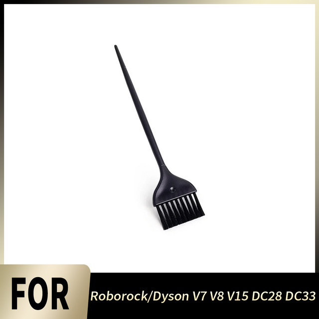 WINDNINJA Universelles Reinigungswerkzeug mit flachem Bürstenkopf in Schwarz für Roborock und Dyson V7 V8 V15 DC28 DC33 Staubsauger-Zubehör - Bild 1
