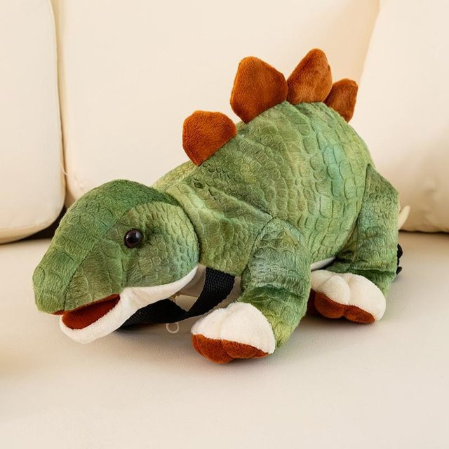 Kidsly Dinosaurier Plüsch Puppe Rucksack, grün, ab 14 Jahre - Bild 1