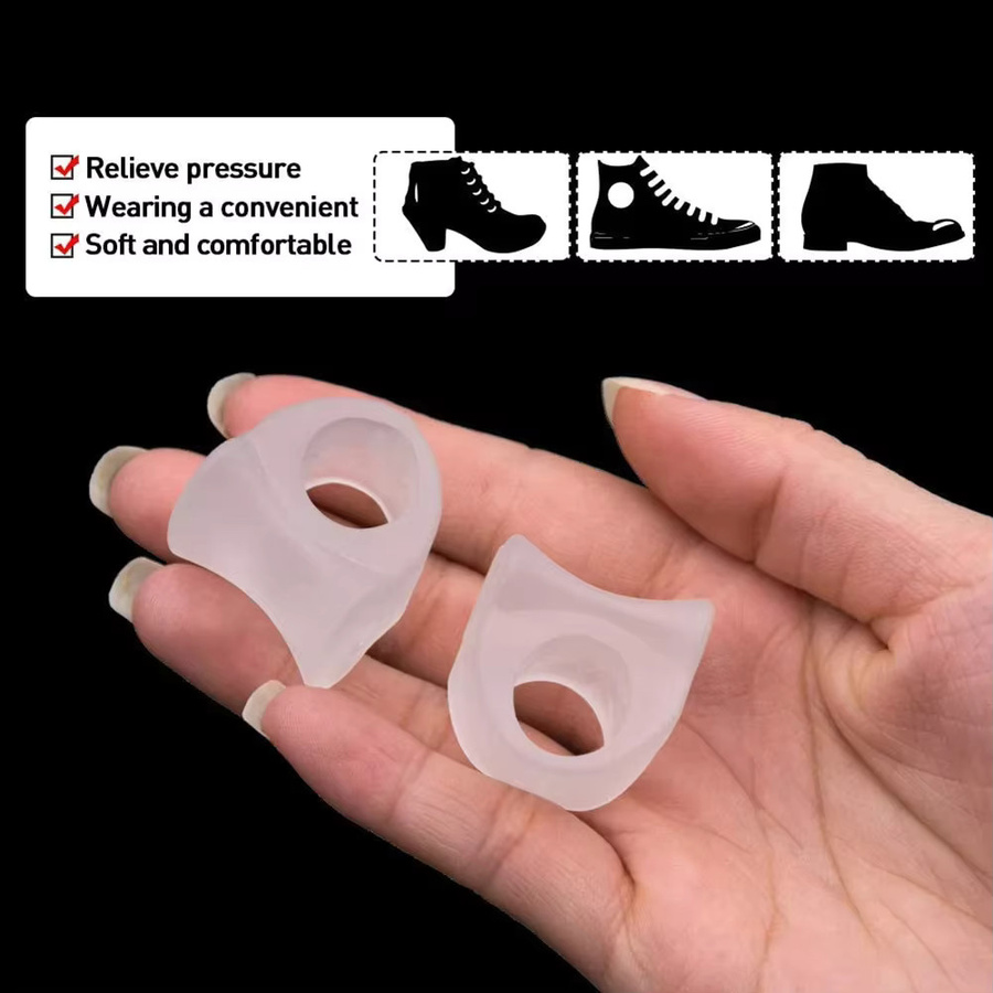 vvocci Zehenspreizer aus Silikon, Transparent, 2 Stück, Unisex - Bild 2