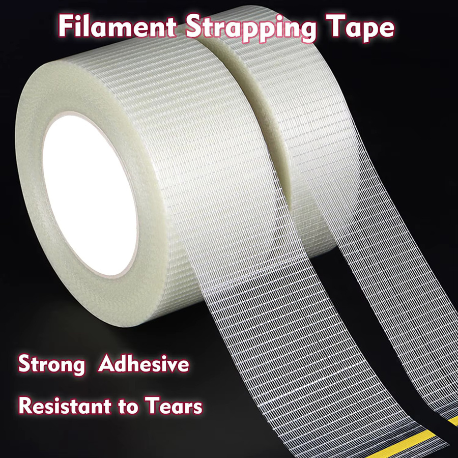 SCESSPACK Fiberglas-Filament-Umreifungsband transparent aus Nylonfaser für professionelle Verpackungen - Bild 2