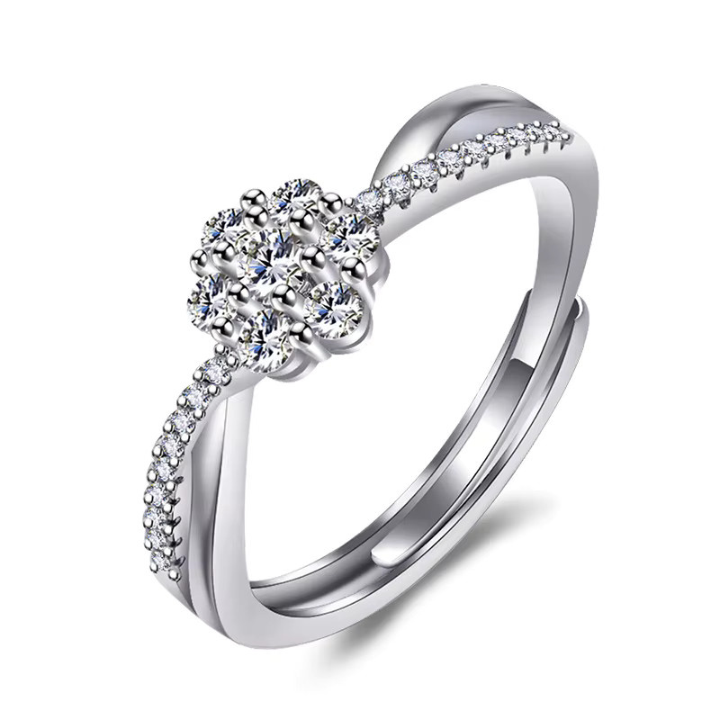 YDSMOSO Ring 925 Silber, Moissanit, Damen - Bild 4
