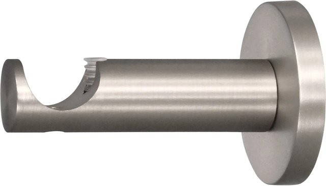 Mydeco Gardinenstangen-Halterung aus Metall in Silber, Durchmesser: 2 cm, Abstand: 6,5 cm - Bild 1