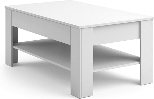 Vicco Couchtisch mit Schublade in Weiß, rechteckig - Bild 1