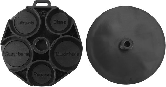Fishine Münzhalter Aufbewahrungskoffer aus Kunststoff in Schwarz zur Aufbewahrung von Vierteldollar, Nickel, Penny und Dime - Bild 1