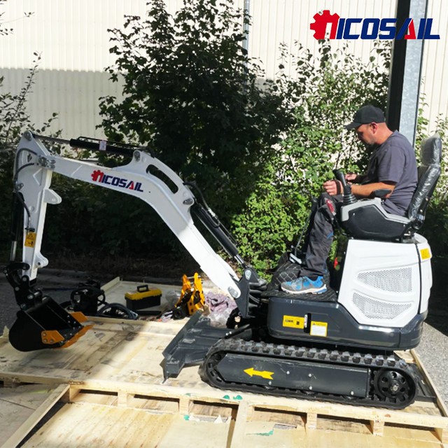 Mini-Bagger für den Heimgebrauch in Weiß, Modelle 1t, 2t und 3,5t von nicosail - Bild 1