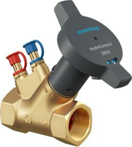 Oventrop Strangregulierventil Hydrocontrol V DN 20, PN 25, beidseitiges Innengewinde aus Messing in Gold/Brushed Brass - Bild 1