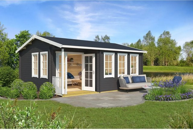 Lasita Maja Gartenhaus Sri Lanka in Carbongrau mit Satteldach B/H/T: 600 x 285 x 521,8 cm - Bild 1