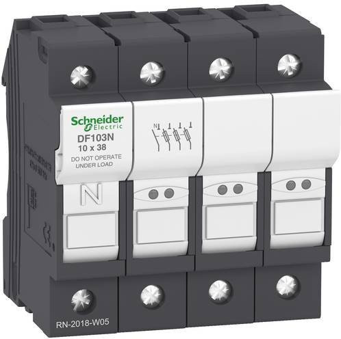 Schneider Electric DF103N Sicherungshalter, 3 Stück, grau - Bild 1