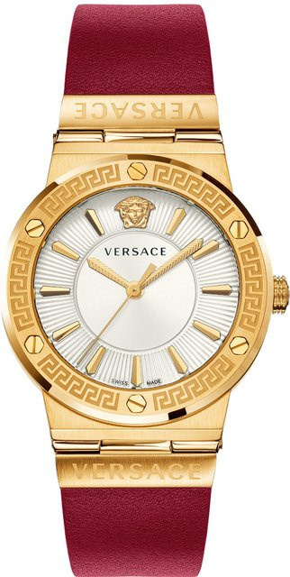 Versace Damenuhr, Quarz, Edelstahl, 38 mm, Silber, 5 ATM - Bild 1
