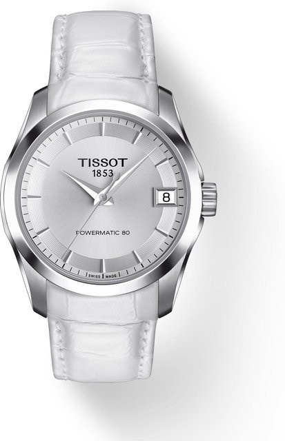 Tissot Armbanduhr, Leder, silber, Automatik, Herren - Bild 1