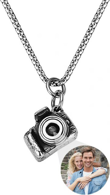XCL Halskette Fotokamera, Edelstahl, Silber, Unisex - Bild 1